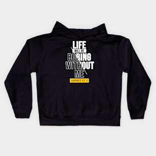 inspirational quotes design Kids Hoodie